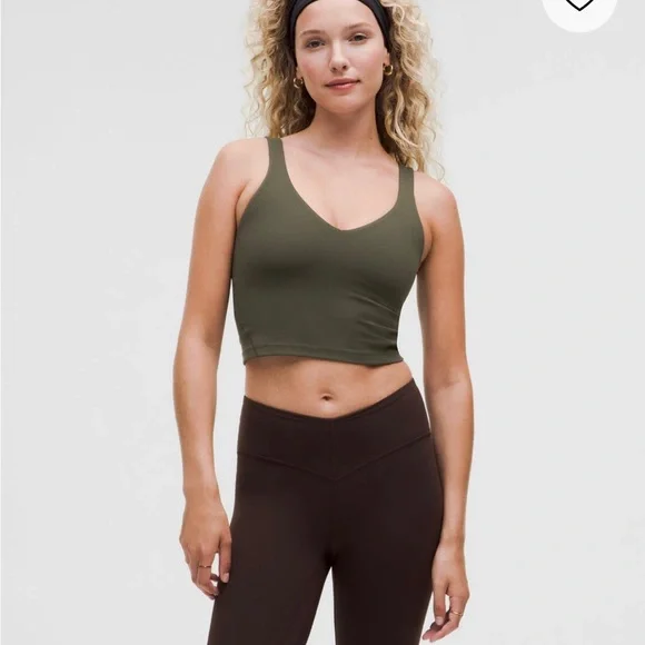 NWT Lululemon Olive Green Align Tank Top - Picture 1 of 8